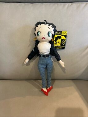 Betty Boop Skinny Denim Jeans in Light Blue